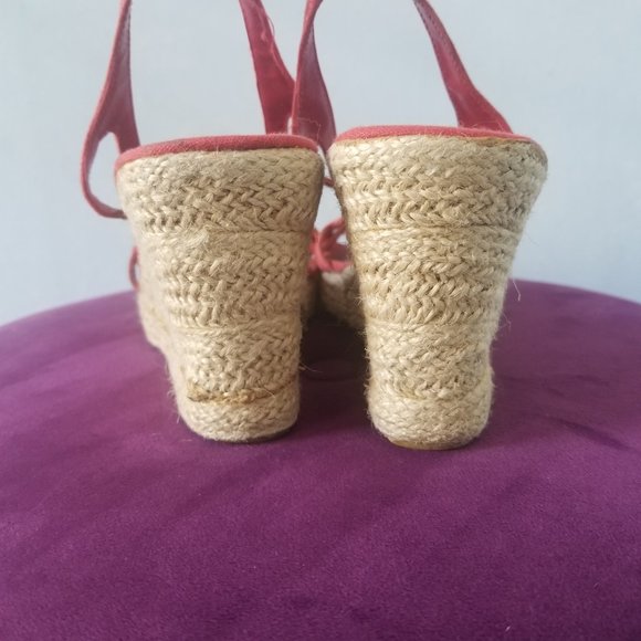 2for30! Coral Wedge Espadrilles - Picture 5 of 7